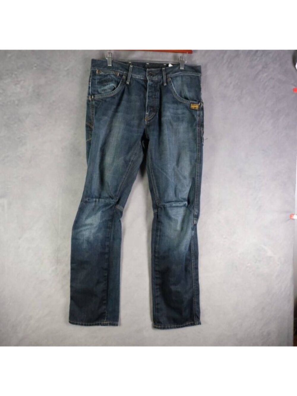 G-Star Jeans Mens 33x32 Blue Jack Pant Tapered Workwear Denim Vintage